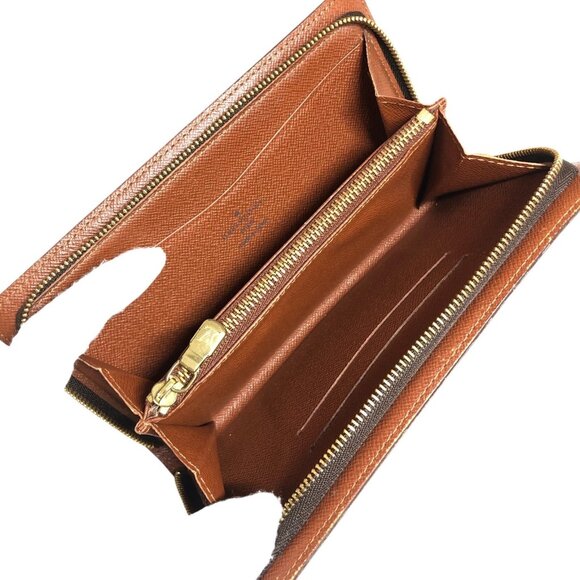 Authentic Louis Vuitton Porte Monnaie Zip Monogram Wallet jp100-120325 - Picture 10 of 16